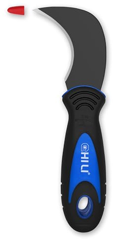 CHILI Tools Linoleum Knife with SK-5 Hardened Carbon Steel Blade and Safe Material Rubber Handle for Flooring, Vinyl Flooring, Linoleum, Cutting Wallpaper, Made In Taiwan
