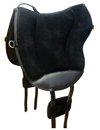 PS Pferdeartikel Reitpad ALIVIO mit WBS Kanal & Kammeraufbau durch befüllbare Filzkissen - klettbar Farbe schwarz