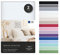 VelvetHome Doppelpack Spannbettlaken 90x200cm 100% gekämmte Baumwolle Made in EU Jersey Bettlaken 90x200 bis 25 cm Matratzenhöhe Spannbetttuch 90x200 Premium Qualität Schönen Farben Weiß 90 x 200