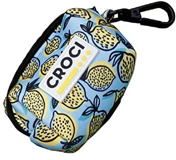 Croci Porta Sacchetti Igienici per Cani | Fantasia Lemons | Misure: 6X4 CM, Multicolor, C6057187