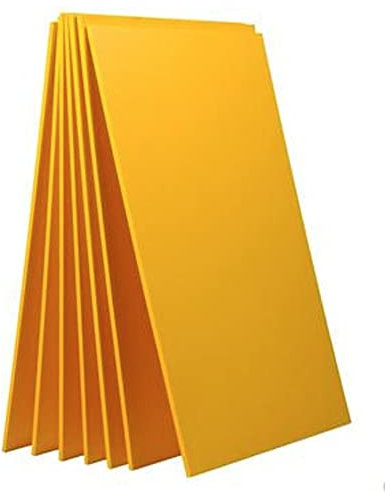 Skumskiva , Gul Bright Foam Board Fet affischbräda, PVC-skumark, 7,8 X 11,8 tum, 7-pack, for klassrumsbruk, skolprojekt eller hantverksprojekt(200 * 300 * 5mm)