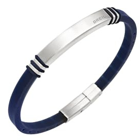 Men's Bracelet Breil Plate Silicone and 316 Steel TJ3820