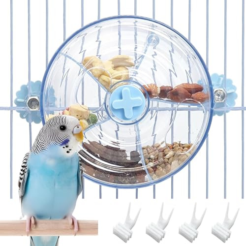 BNOSDM Bird Foraging Toy, Enrichment Parrot Puzzle Toys Transparent