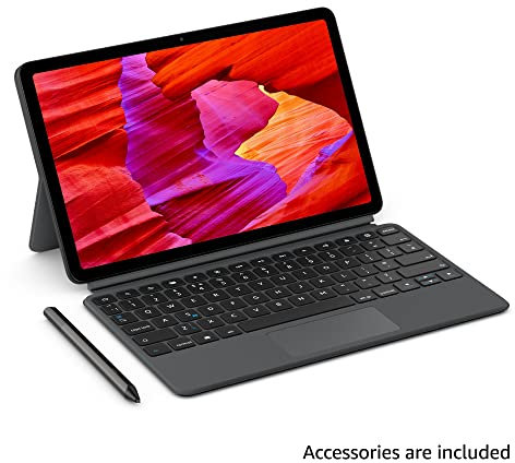 Amazon Fire Max 11 tablet (newest gen), productivity bundle with Keyboard Case, Stylus Pen, octa-core processor, 4 GB RAM to do more throughout your day, 64 GB, Grey, with Ads