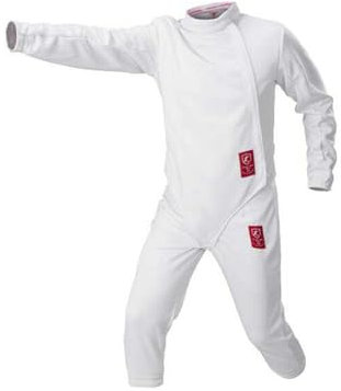 RJPzidK Fechtanzug 3-teiliges Sets 350N Anti-Dorn-Stoff Fechttrainingskleidung Fechttrainingsanzug (Hose/Jacke/Weste) für Rechtshändige Fechter(50#)