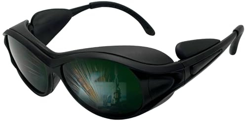 UpaClaire Welding Safety Glasses, Wrap-around Safety Welding Lens, Anti-scratch Safety Glasses, UV Protection, Protective Glasses, ANSI/ISEA & MCEPS Compliant, IR Shade 6