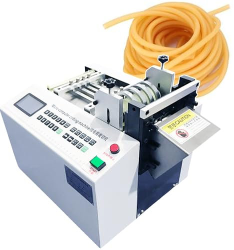Máquina cortadora automática de tubos termorretráctiles, troqueladora de tubos con control por microcomputadora de 300 W, para manguitos de caucho, tubos de plástico, láminas de alambre p(220 V