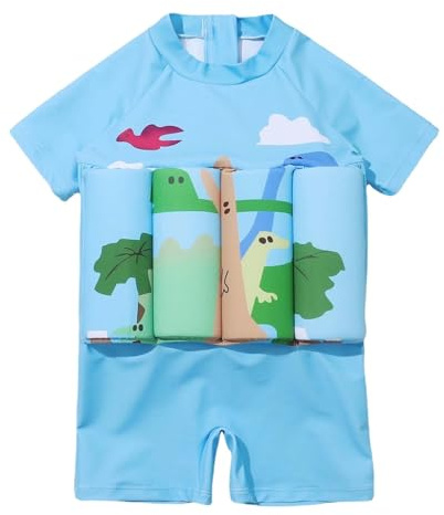 Maillots de Bain Fille Garçon, Bébé Garçons Petite Filles Flotteur Maillot de Bain Une pièce Flottant Flottabilité réglable Piscine Formation Costume Vêtements de Plage d'été Bebe 1-9 Ans