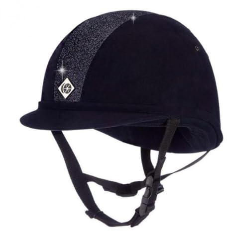 Charles Owen Yr8 Sparkly - 6 3/4 (55cm) - Navy/Navy Bling