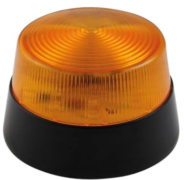 Velleman Feu clignotant à LED orange, utilisation en intérieur, 12 VCC, 15 LED blanches, IP20, ABS/acrylique