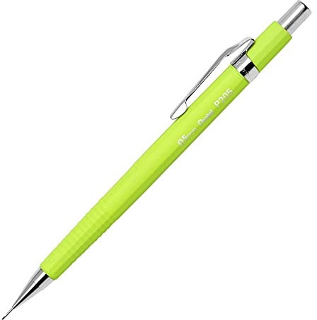 Pentel P205 Mechanical Pencil 0.5 mm Tip neon green