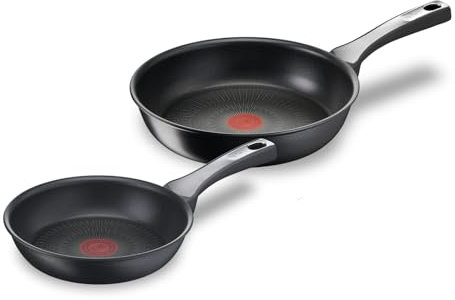 Tefal G2599002 Unbegrenzt EIN Bratpfanne, antihaftbeschichtet, Induktion, Aluminium, Schwarz