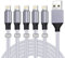 iPhone Ladekabel,Lightning Kabel [5Pack-1/1/2/2/3M] MFi Zertifiziert iPhone Schnellladekabel Nylon iPhone Kabel USB auf Lightning Kabel für iPhone 14 13 12 11 Pro Max Plus 8 7 6 5s XR X SE XE XS iPad