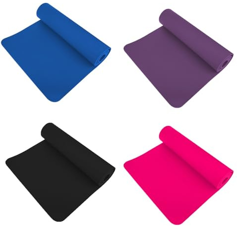 Susy Shop Tapis de yoga doux haute épaisseur antidérapant pour gymnase fitness aérobic Pilates gymnastique et yoga (183 x 80 x 1 cm)