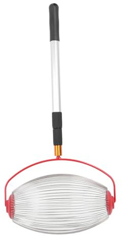 Walnut Picker Upper Roller Tool, Stainless Steel Nut Gatherer Fruit Collector with Adjustable Length Handle and Picking Basket for Collecting Chestnuts Pinecone