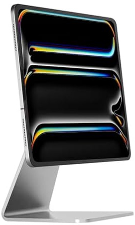 BongBingBoo iPad Pro 13 Ständer, Magnetische Halterung für Apple iPad Pro 13 Zoll (M4/M5), Silber