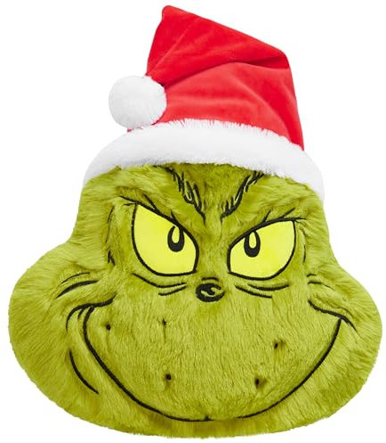 The Grinch Cojín Peluche 3D, Almohada Decorativa Sofá y Cama 52x34.5x10.5cm