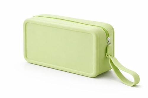 El Rey Pelayo Neceser de Viaje, Gimnasio, Playa de Silicona Impermeable Antifugas – Bolsa para Líquidos de Cabina (Avión) – Flexible y Resistente para Cosméticos y Aseo 9.3x7x18.3cm (Verde)