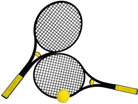 Raquetas de tenis con pelota Soft Made in Italy Juego de 2 raquetas de plástico de 56 cm con pelota, raquetas de playa con pelota de pádel Beach Tennis Pool Party Raquetas Playa par raquetas