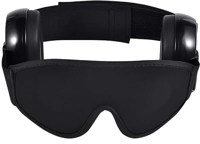 Hörselskydd sömn 3D sovmask set, brusreducerande ljudisolerade öronskydd ögonmask, förbättrar sömnen, justerbart bullerskydd hörlurar sömnmask