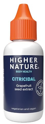 Higher Nature - Citricidal Grapefruit Seed Extract - Digestive Support - Made with Grapefruits - Gluten Free - Vegetarian & Vegan - 25ml