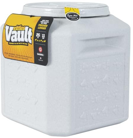 Gamma2 Vittles Vault Boîtes de stockage pour aliments pour animaux de compagnie, boîte de stockage scellée pour chien et chat, peut supporter jusqu'à 11,3 kg, fabriquées aux États-Unis, 30,5 x 35,7 cm