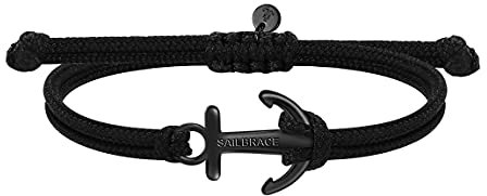 SAILBRACE Armband schwarz ANKER schwarz