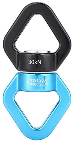 Swivel,Sicherungsgeräte Klettern Abseilgerät Drehbare Karabinerhaken zum Klettern,Karabinerhaken,30KN,Kletterstecker,drehbare Drehvorrichtung für Web Tree