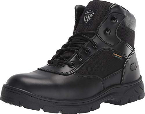 Skechers Herren New Wascana-Benen Taktische Militärstiefel, Schwarz, 48.5 EU