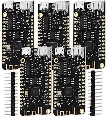 AZDelivery 5 x LOLIN32 Lite Board V1.0 mit ESP-32 Rev1, WiFi & Bluetooth kompatibel mit Arduino inklusive E-Book!