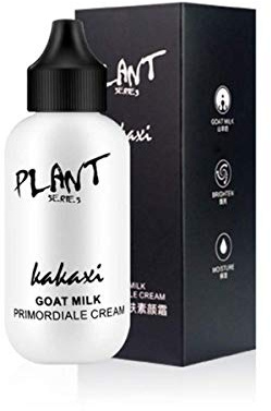 Foundation Cream, professionelles Ziegenmilch Lazy Face Revitalizing Full Coverage Wasserdichte, haltbare Concealer Makeup Base Brighten Skin Tone Foundation