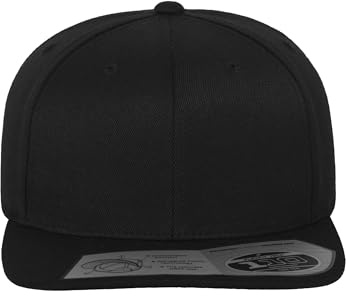 Hatshopping 110 Flat Brim 6 Panel Keps - One Size svart