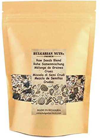 1 kg Mélange de Graines Crues - Graines de Courge, Graines de Tournesol, Graines de Lin, Noix de Pin, Graines de Chanvre, Mélange de salade ou de pain, sans gluten