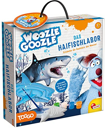 WOOZLE GOOZLE DAS LABOR DER HAIFISCHE , Entdecke die Raubtiere des Meeres! , Experimentierset für Einsteiger und Kinder ab 7 Jahre, Haifischlabor