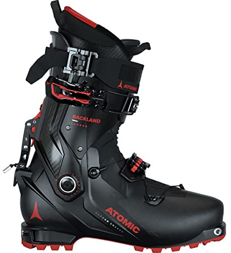 ATOMIC Unisex Schwarz (Backland Carbon Black) Skischuhe, Negro y Rojo, 41 EU
