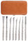 Burin Pedicure,8Pcs Acier Inoxydable Rasoir Pour Corne,Kin,Ensemble De Couteaux De Pédicure,Dissolvant De Callosités Pour Les Pieds,Sgorbia Par Pédicure,Sgorbia Par Pédicure 8 Pièces En Acier Inoxydab