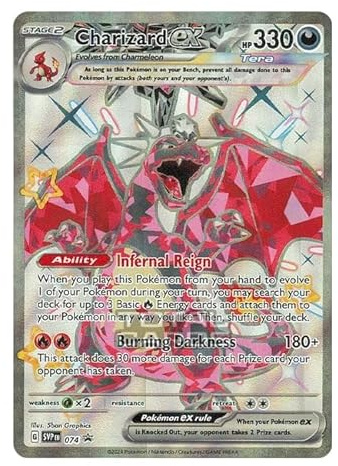 Charizard ex SVP-074 Pokemon Promo Card (Scarlet & Violet Promo Series EN) + 1x TitanCards® Toploader