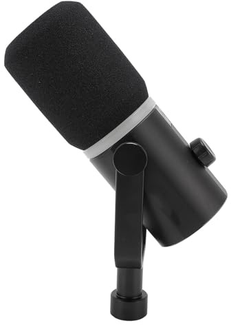 CFTGIW PM1 USB XLR Micrófono Dinámico para Podcasting Gaming Streaming Recording Studio Metal Mic Mics con Auriculares de Luz RGB Aislantes de Voz, Cápsula Premium Dynamic Tones XLR USB Dynamic