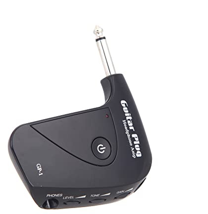 Karlak Mini Amplificatore per Cuffie con Presa per Chitarra Elettrica con Effetto Distorsione Incorporato, Amplificatore per Chitarra, Design Compatto e Leggero, Progettato per