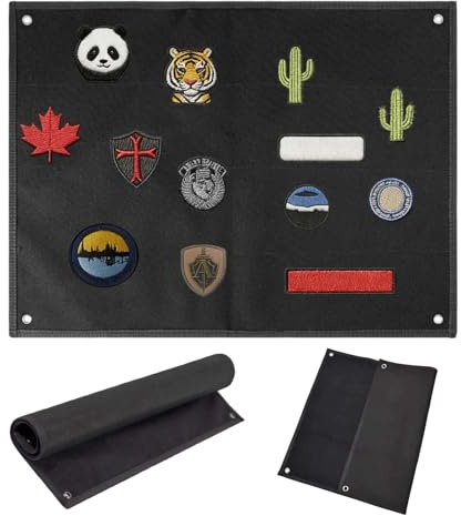 BAIFULAI Toppe in in : 110 x 70 cm, pieghevoli, tattiche, con occhielli e superficie passanti, per toppe militari