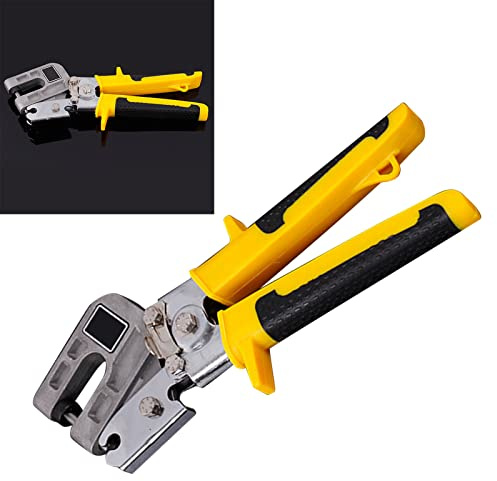 MasYosh Pinza per Chiglia, Strumento di Serraggio per Perni in Metallo con Impugnatura Portatile per Pelle, Cartone, Plastica, Pinza per Punzonatura in Acciaio Ad Alta Durezza 45 per (1 per