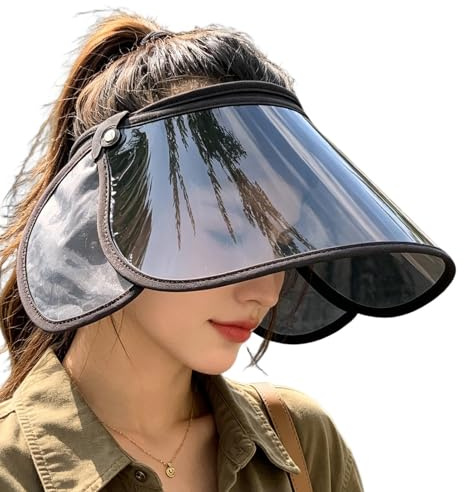 Visiera per il Viso - Copricapo da Ciclismo con Protezione UV - Cappello da Sole da Equitazione all'Aria Aperta | Adatto per Pioggia Guida Softball Golf Bicicletta Spiaggia Attività Sportive Lavoro Do