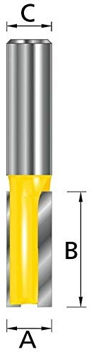 Makita Fraeser Nut Zweischneider, 6 mm, D-10051