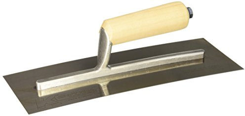 Kraft Tool DW521SS Stainless Steel Drywall Trowel with Str Wood Handle, 12 x 4-1/2-Inch