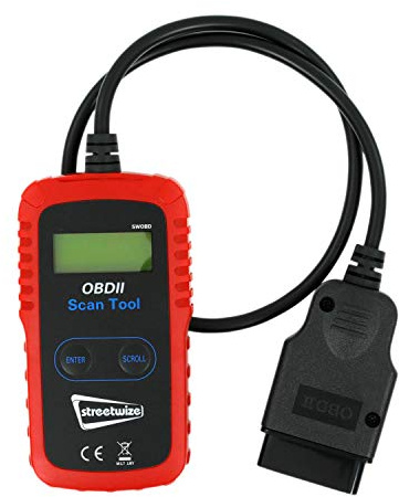 Streetwize - OBDII Vehicle Diagnostic Reader, OBD2 Reader, Automotive Engine Fault Code Reader | Engine Management Code Reader | Code Manual Booklet | Fault Clearer (SWOBD)