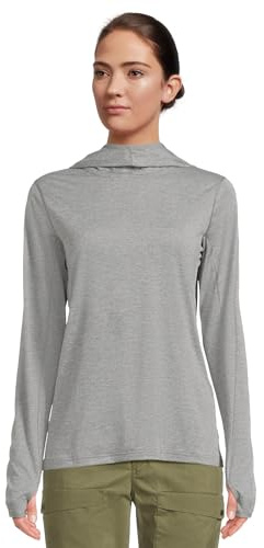 Fjällräven Damen Abisko Sun-Hoodie, Shark Grey, S