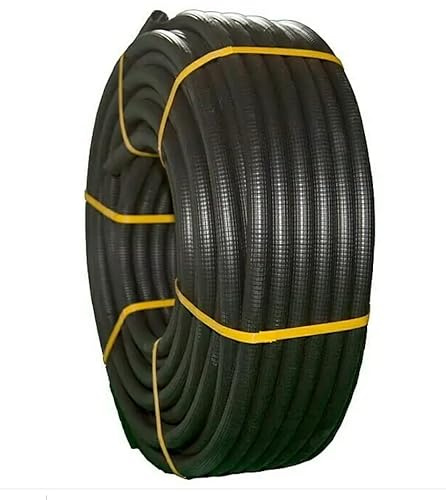 Tubo corrugado 20mm 50m【REFORZADO DE DOBLE CAPA】•【IGNIFUGO】No propagador de llamas • Tubos corrugados flexibles para cables electricidad • 50 metros • PVC de Calidad