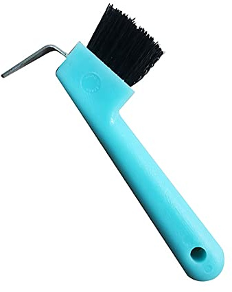 Horse Hoof Pick Brush Ergonomic Hoof Cleaner Portable Hoofpick for Home Beauty Salon Barber (Random Color)