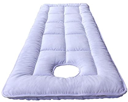 LXJDDLD Coussin De Table De Massage À Tête Carrée/Ronde,Surmatelas De Lit De Massage pour Accessoires De Massage pour Thérapeutes,Protège-Matelas Lavable avec Trou Respiration,White s,80x190cm