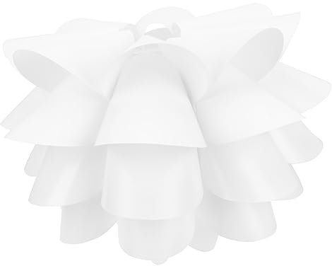 DOITOOL Lampenabdeckung Aus Kunststoff in Lotusform Für Deckenleuchte Stilvoller Lampenschirm Aus Pp-material 1 5 Mm Ständer Moderne Wohndekoration